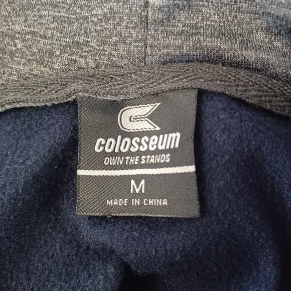 Colosseum NOTRE DAME Hoodie Sweatshirt Men's Medium Blue Gray Fighting Irish - Picture 5 of 7